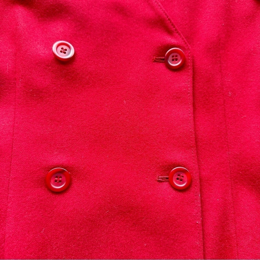 Vintage Pendleton Bright Red Double Breasted Slee… - image 2